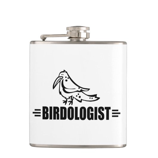 Flasques Drôle J'aime les oiseaux (Devant)