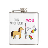 Flasques Drôle Maid De Proposition D'Honneur, Cute Unicorn (Devant)