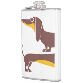 Flasques Drôle mignon dachshund pour parent chien long (Gauche)