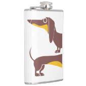 Flasques Drôle mignon dachshund pour parent chien long (Droite)