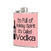 Flasques Drôle Plein d'Esprit de Noël Vodka Fêtes (Gauche)
