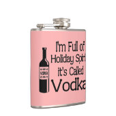 Flasques Drôle Plein d'Esprit de Noël Vodka Fêtes (Droite)