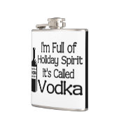 Flasques Drôle Plein d'Esprit de Noël Vodka Fêtes (Gauche)