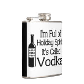 Flasques Drôle Plein d'Esprit de Noël Vodka Fêtes (Droite)