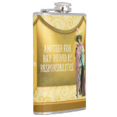 Flasques Drôle Ruiné Par Les Responsabilités (Droite)