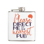 Flasques Drôle S'il vous plaît me diriger vers le Pub le pl (Devant)