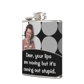 Flasques Drôle Vintage Retro Lady (Gauche)