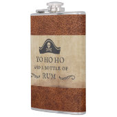Flasques Drôle Yo Ho Ho et une bouteille de rhum pirate (Gauche)