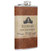 Flasques Drôle Yo Ho Ho et une bouteille de rhum pirate (Droite)