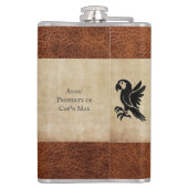 Flasques Drôle Yo Ho Ho et une bouteille de rhum pirate (Dos)