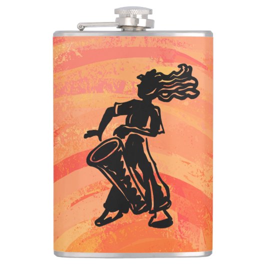 Flasques Drum Orange New York Boogie Nights (Devant)