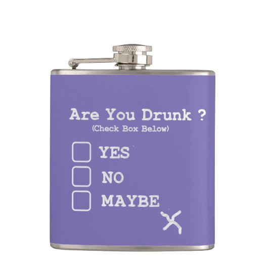 Flasques Drunk Test Funny Booze Whiskey (Devant)