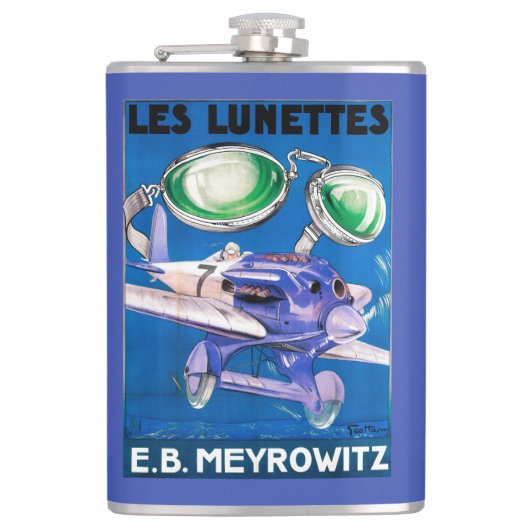 Flasques E.B. Publicité de lunettes de vol de Meyrowitz (Devant)