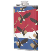 Flasques Eagle Bird USA Patriotic American Flag (Gauche)