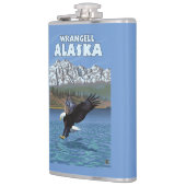 Flasques Eagle chauve plongeant - Wrangell, Alaska (Gauche)
