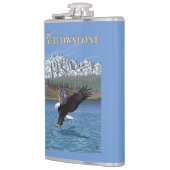 Flasques Eagle chauve plongeant - Yellowstone occidental, (Gauche)
