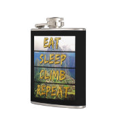 Flasques Eat Sleep Climat Repeat - Machu Picchu, Pérou (Gauche)