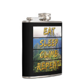 Flasques Eat Sleep Climat Repeat - Machu Picchu, Pérou (Droite)