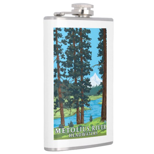 Flasques Eaux de plus près de la source de rivière de (Droite)