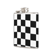 Flasques Échecs à damiers à damiers motif noir et blanc (Gauche)