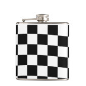 Flasques Échecs à damiers à damiers motif noir et blanc (Devant)