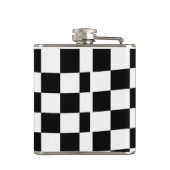 Flasques Échecs à damiers à damiers motif noir et blanc (Dos)