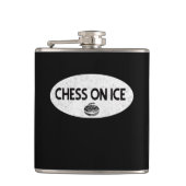 Flasques Échecs sur la fiole de curling de glace (Devant)