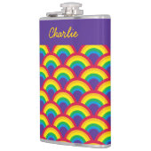 Flasques Echelle de sirène arc-en-ciel Grand nom personnali (Gauche)