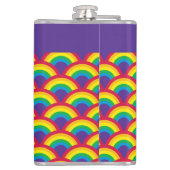 Flasques Echelle de sirène arc-en-ciel Grand nom personnali (Dos)