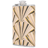 Flasques Echelles Art Déco : Glamour d'or géométrique (Gauche)