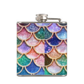 Flasques Échelles de Parties scintillant de sirène de print (Dos)