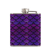 Flasques Échelles pourpres et bleues de Falln de sirène (Dos)