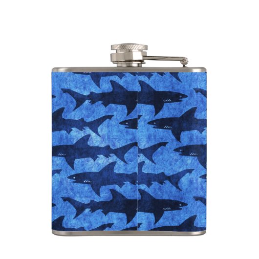 Flasques École de grands requins blancs (Dos)