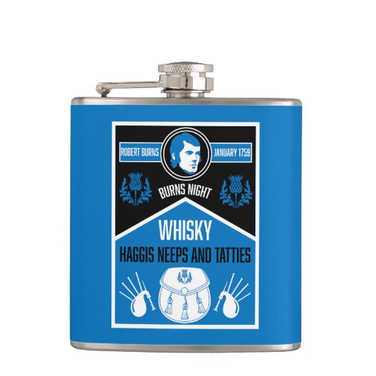 Flasques Ecosse Burns Night (Devant)