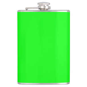 Flasques Écran vert néon moderne brillant solide cool simpl