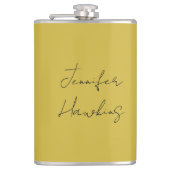 Flasques Écriture manuscrite professionnelle couleur or (Devant)