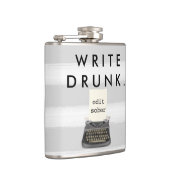 Flasques Écrivez ivre éditent la machine à écrire sobre sur (Droite)