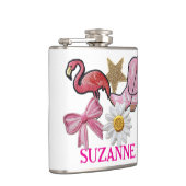 Flasques Ecussons Faux Personnalisés Rose Botte Western (Droite)