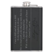 Flasques Edgar Allen Poe avec la citation (Dos)