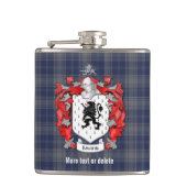 Flasques Edwards Family Crest et Tartan Plaid (Devant)