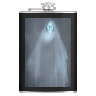 Flasques Eerie Victorian Lady Ghost & Citation
