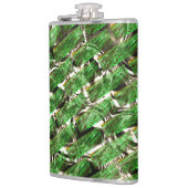 Flasques Effet de mur vert clair et bulles blanches? (Gauche)