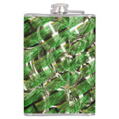 Flasques Effet de mur vert clair et bulles blanches? (Dos)