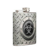 Flasques Effet industriel gris et noir d'acier de Biohazard (Droite)