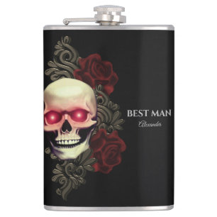 Flasques Éffrayant Meilleur homme groomsmsmen cadeau mariag