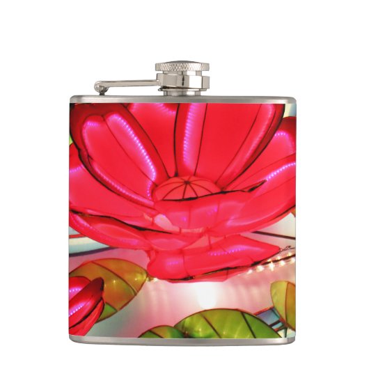 Flasques Élégance Électrique en Rose (Devant)