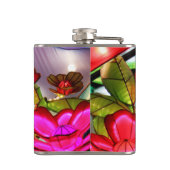 Flasques Élégance Électrique en Rose (Dos)