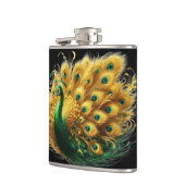 Flasques Élégance énigmatique : Un Peacocks Émeraude Plumes (Gauche)