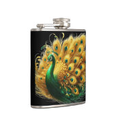 Flasques Élégance énigmatique : Un Peacocks Émeraude Plumes (Droite)