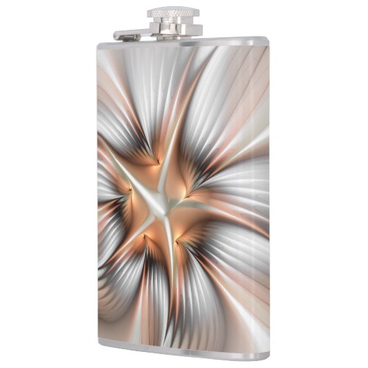 Flasques Élégance florale Art Abstrait fractal moderne (Gauche)